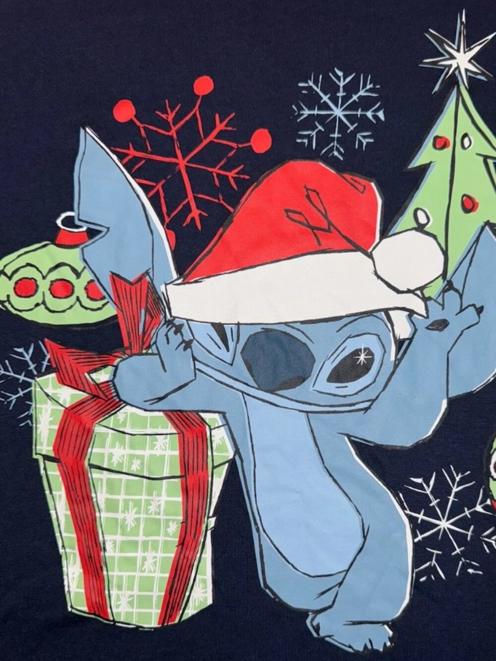 NWT Stitch size Small 4-6 Adult short sleeve Christmas Holiday Tshirt
